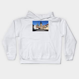 Charles Bridge in Prague Kids Hoodie